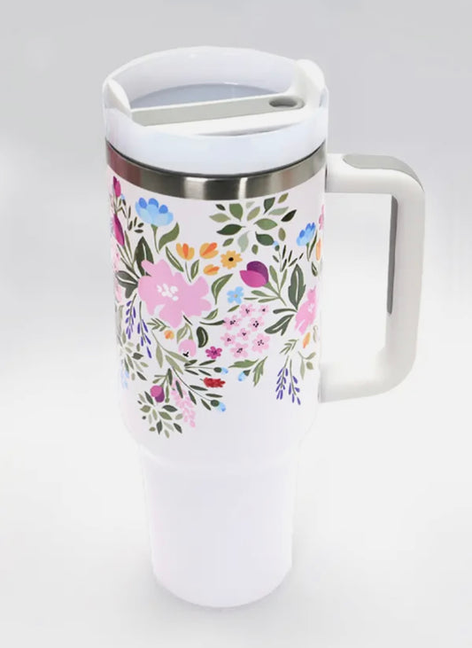 Floral 40 oz Tumbler