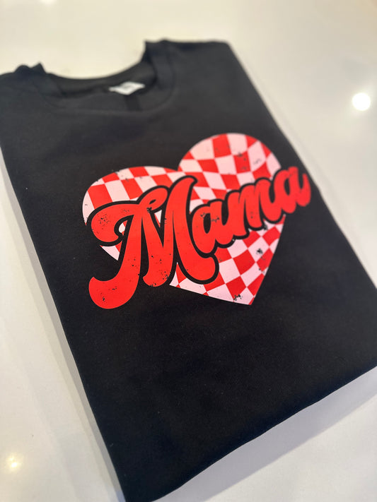 Distressed Retro Mama Pullover o