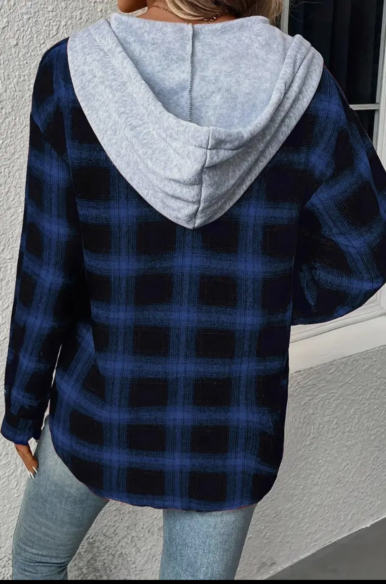 PRE ORDER Plaid Button Up Hoodie (2 colors!)