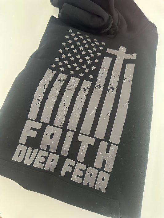 Faith Over Fear large hoodie