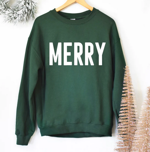 Merry Crew Pullover