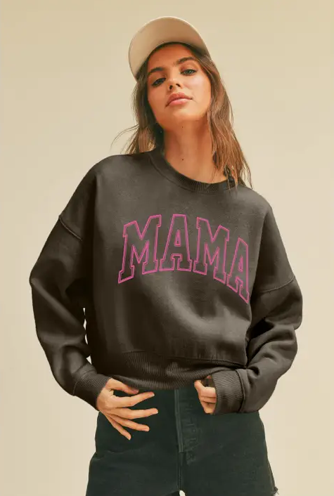 Mama Graphic Crew Pullover