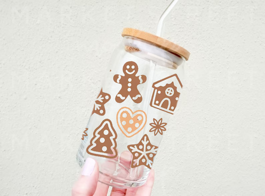 Gingerbread Can Glass