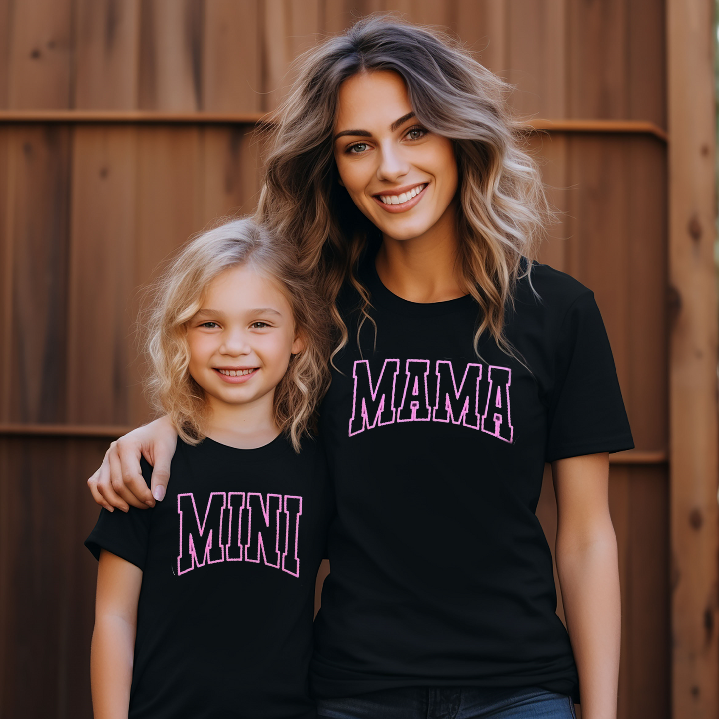 MAMA and MINI Puff Print T-Shirt