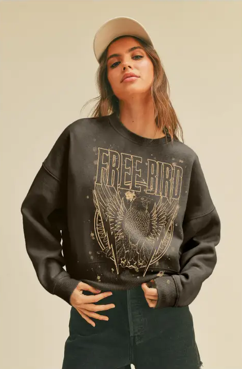 Free Bird Vintage Crew Pullover