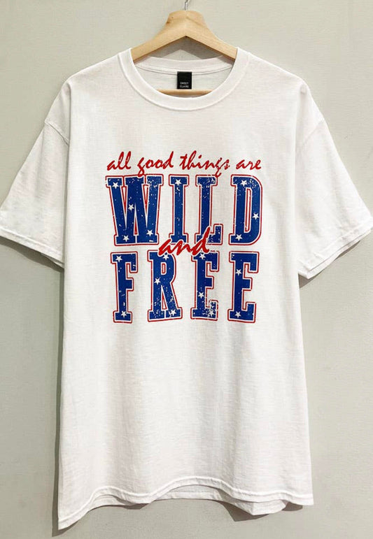 Wild and Free Oversized Tee