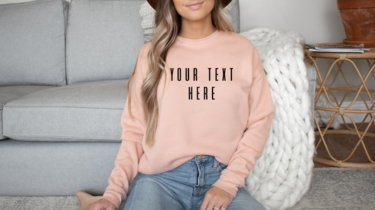 Customized Crewneck Pullover Sweatshirt