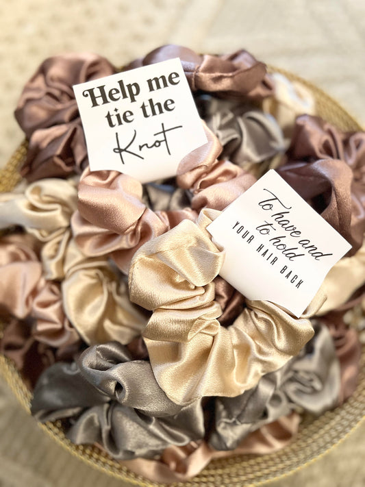 Bridal Party Hair Scrunchies